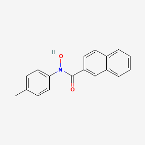 molecular formula C18H15NO2 B14689401 N-hydroxy-N-(4-methylphenyl)naphthalene-2-carboxamide CAS No. 34251-31-5