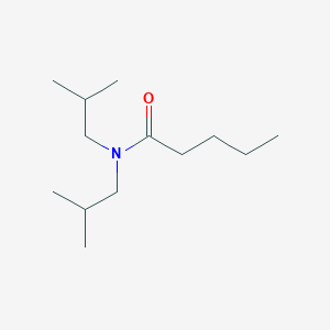 molecular formula C13H27NO B14689414 N,N-bis(2-methylpropyl)pentanamide CAS No. 24928-48-1