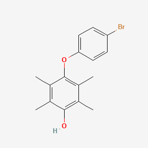 molecular formula C16H17BrO2 B14689422 4-(4-Bromophenoxy)-2,3,5,6-tetramethylphenol CAS No. 34238-77-2