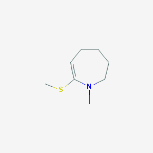 1H-Azepine, 2,3,4,5-tetrahydro-1-methyl-7-(methylthio)-