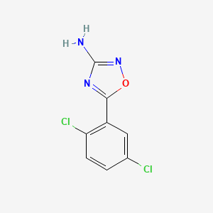 molecular formula C8H5Cl2N3O B1468943 5-(2,5-二氯苯基)-1,2,4-恶二唑-3-胺 CAS No. 1339337-13-1