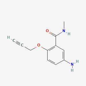 Benzamide, 5-amino-N-methyl-2-(2-propynyloxy)-