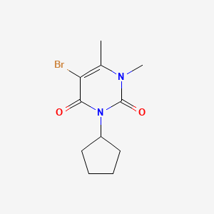 5-Bromo-3-cyclopentyl-1,6-dimethyluracil