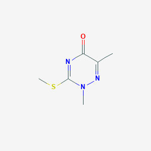 1,2,4-Triazin-5(2H)-one, 2,6-dimethyl-3-(methylthio)-