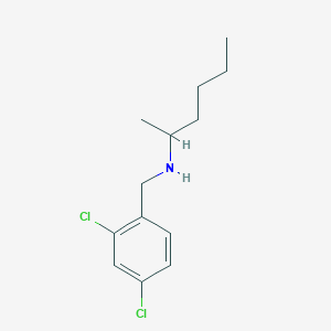 [(2,4-Dichlorophenyl)methyl](hexan-2-yl)amine