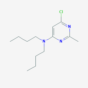 molecular formula C13H22ClN3 B1468953 N,N-dibutyl-6-chloro-2-methylpyrimidin-4-amine CAS No. 1494639-71-2
