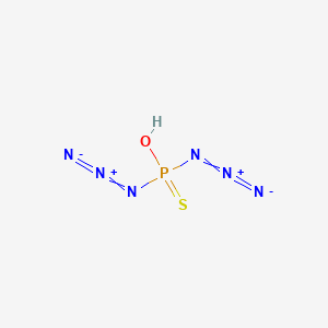 molecular formula HN6OPS B14689535 Phosphorodiazidothioic O-acid CAS No. 25841-92-3