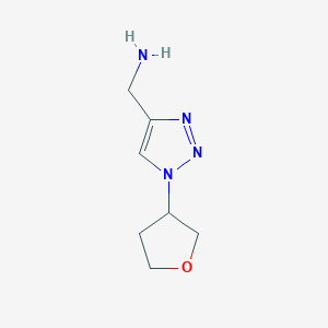 molecular formula C7H12N4O B1468954 [1-(oxolan-3-yl)-1H-1,2,3-triazol-4-yl]methanamine CAS No. 1343883-35-1