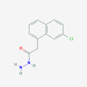 molecular formula C12H11ClN2O B14689542 2-(7-Chloronaphthalen-1-yl)acetohydrazide CAS No. 25095-37-8