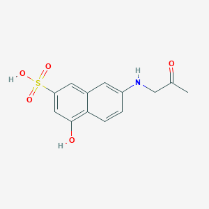 4-Hydroxy-7-[(2-oxopropyl)amino]naphthalene-2-sulfonic acid