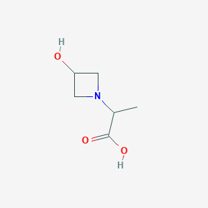 2-(3-Hydroxyazetidin-1-yl)propanoic acid