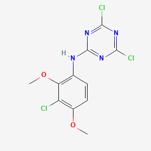 1,3,5-Triazin-2-amine, 4,6-dichloro-N-(3-chlorodimethoxyphenyl)-