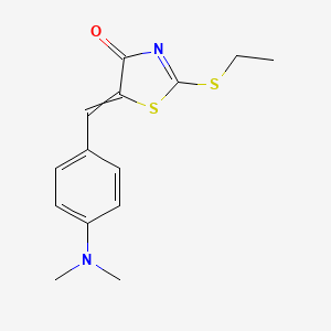 5-{[4-(Dimethylamino)phenyl]methylidene}-2-(ethylsulfanyl)-1,3-thiazol-4(5H)-one