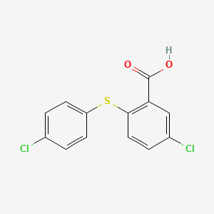 5-Chloro-2-[(4-chlorophenyl)sulfanyl]benzoic acid