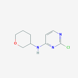 2-chloro-N-(oxan-3-yl)pyrimidin-4-amine