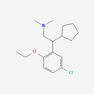 5-Chloro-beta-cyclopentyl-N,N-dimethyl-2-ethoxyphenethylamine