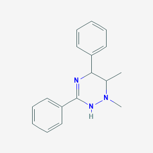 molecular formula C17H19N3 B14689655 1,6-Dimethyl-3,5-diphenyl-1,2,5,6-tetrahydro-1,2,4-triazine CAS No. 23569-79-1