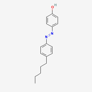 molecular formula C17H20N2O B14689669 4-[2-(4-Pentylphenyl)hydrazinylidene]cyclohexa-2,5-dien-1-one CAS No. 33228-48-7