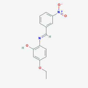 5-Ethoxy-2-[(3-nitrophenyl)methylideneamino]phenol