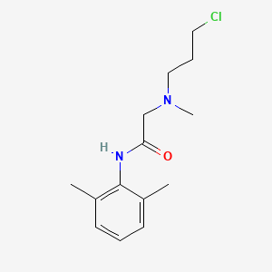 Acetamide, 2-((3-chloropropyl)methylamino)-N-(2,6-dimethylphenyl)-