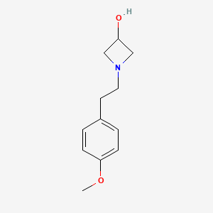 molecular formula C12H17NO2 B1468970 1-[2-(4-Methoxyphenyl)ethyl]azetidin-3-ol CAS No. 1271553-42-4