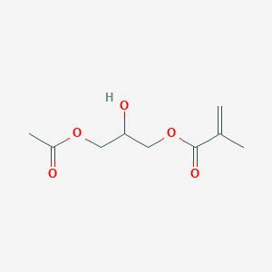 molecular formula C9H14O5 B14689704 3-(Acetyloxy)-2-hydroxypropyl 2-methylprop-2-enoate CAS No. 29601-69-2