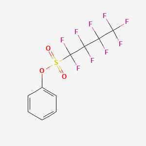 molecular formula C10H5F9O3S B14689708 Phenyl nonafluorobutane-1-sulfonate CAS No. 25628-11-9