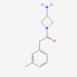 1-(3-Aminoazetidin-1-yl)-2-(3-methylphenyl)ethan-1-one