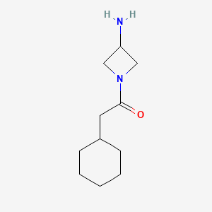 molecular formula C11H20N2O B1468974 1-(3-Aminoazetidin-1-yl)-2-cyclohexylethan-1-one CAS No. 1341707-40-1