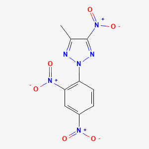 molecular formula C9H6N6O6 B14689745 2-(2,4-Dinitrophenyl)-4-methyl-5-nitro-2h-1,2,3-triazole CAS No. 29005-39-8