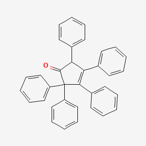 molecular formula C35H26O B14689760 2,2,3,4,5-Pentaphenylcyclopent-3-en-1-one CAS No. 34759-47-2