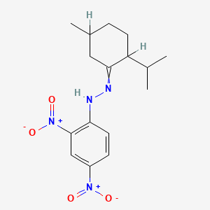 N-[(5-methyl-2-propan-2-ylcyclohexylidene)amino]-2,4-dinitroaniline