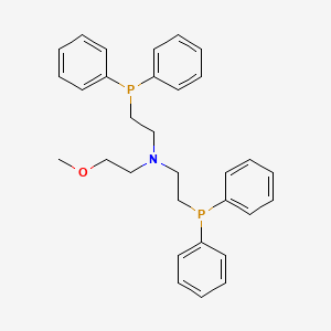 molecular formula C31H35NOP2 B14689765 Ethanamine, N,N-bis[2-(diphenylphosphino)ethyl]-2-methoxy- CAS No. 30853-94-2