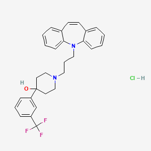 4-Piperidinol, 1-(3-(5H-dibenz(b,f)azepin-5-yl)propyl)-4-(alpha,alpha,alpha-trifluoro-m-tolyl)-, hydrochloride, ethanol