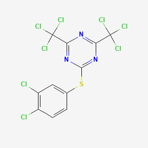 s-Triazine, 2-[(3,4-dichlorophenyl)thio]-4,6-bis(trichloromethyl)-