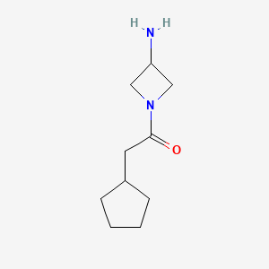 1-(3-Aminoazetidin-1-yl)-2-cyclopentylethan-1-one