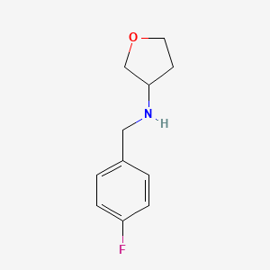molecular formula C11H14FNO B1468983 N-[(4-fluorophenyl)methyl]oxolan-3-amine CAS No. 1339714-90-7
