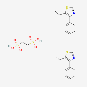 ethane-1,2-disulfonic acid;5-ethyl-4-phenyl-1,3-thiazole