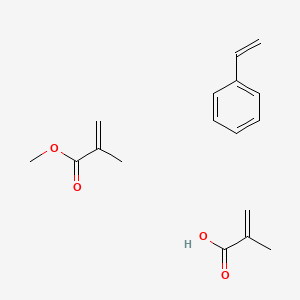 molecular formula C17H22O4 B14689850 Methyl 2-methylprop-2-enoate;2-methylprop-2-enoic acid;styrene CAS No. 25035-81-8