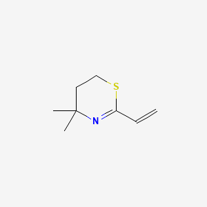 4H-1,3-Thiazine, 5,6-dihydro-4,4-dimethyl-2-vinyl-