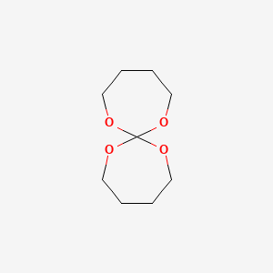 molecular formula C9H16O4 B14689908 1,6,8,13-Tetraoxaspiro[6.6]tridecane CAS No. 24472-03-5