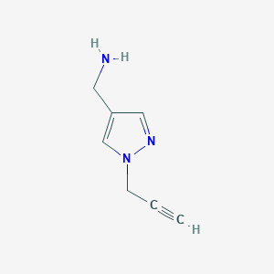 molecular formula C7H9N3 B1468993 [1-(prop-2-yn-1-yl)-1H-pyrazol-4-yl]methanamine CAS No. 1282184-38-6