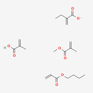 Butyl prop-2-enoate;2-methylidenebutanoate;methyl 2-methylprop-2-enoate;2-methylprop-2-enoic acid