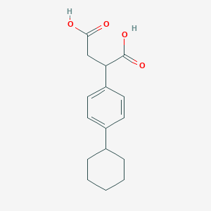 2-(4-Cyclohexylphenyl)butanedioic acid