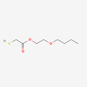 molecular formula C8H16O3S B14689990 Acetic acid, mercapto-, 2-butoxyethyl ester CAS No. 27447-53-6