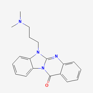 Benzimidazo(2,1-b)quinazolin-12(6H)-one, 6-(3-(dimethylamino)propyl)-