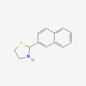 molecular formula C13H13NS B1469007 2-(Naphthalen-2-yl)thiazolidine CAS No. 1248919-28-9