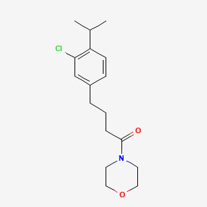 4-[3-Chloro-4-(propan-2-yl)phenyl]-1-(morpholin-4-yl)butan-1-one