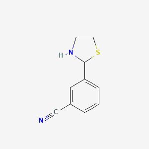 3-(Thiazolidin-2-yl)benzonitrile