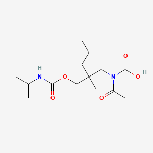 [2-methyl-2-(propan-2-ylcarbamoyloxymethyl)pentyl]-propanoylcarbamic acid